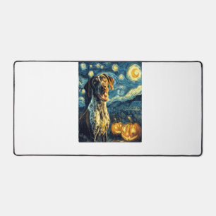 German Shorthaired Pointer 2 Cute Dog Halloween Ja Desk Mat