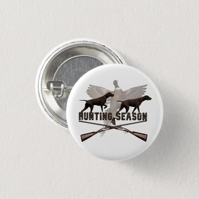 German Shorthaired Pointer 3 Cm Round Badge (Front & Back)