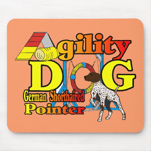 German Shorthaired Pointer Agility Gifts Mouse Pad (Front)