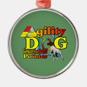 German Shorthaired Pointer Agility Metal Tree Decoration