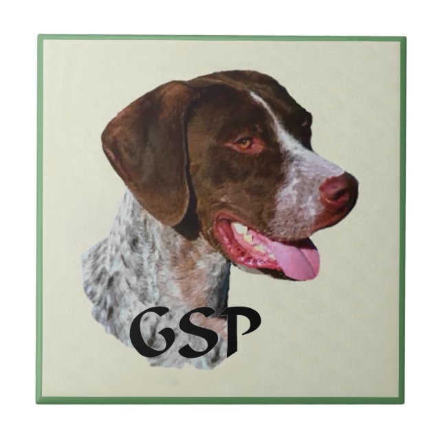 German Shorthaired Pointer Art Tile (Front)