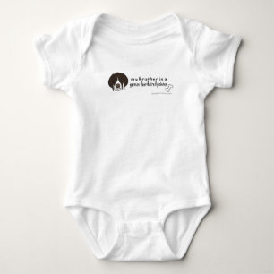 german shorthaired pointer baby bodysuit