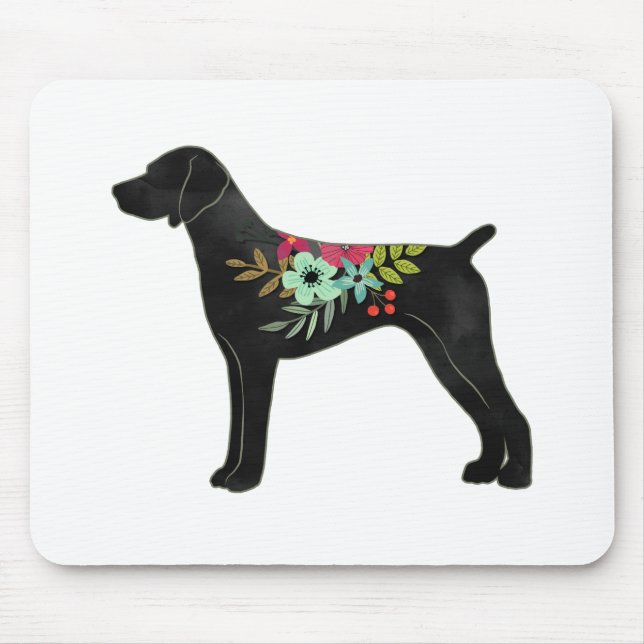 German Shorthaired Pointer Boho Silhouette Mouse Pad (Front)