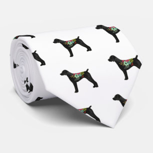 German Shorthaired Pointer Boho Silhouette Tie