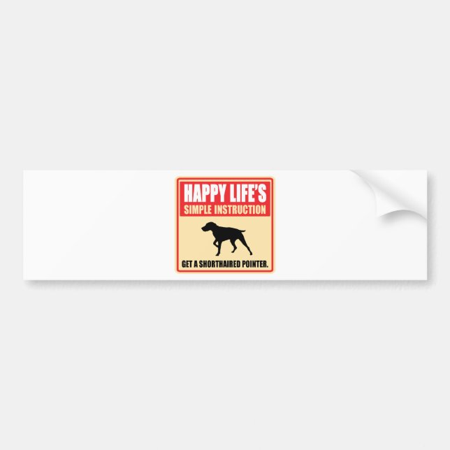 German Shorthaired Pointer Bumper Sticker (Front)