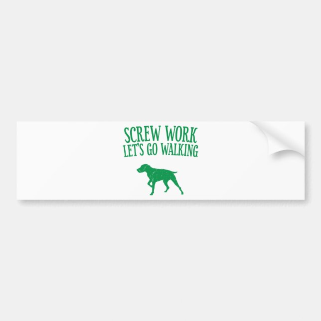 German Shorthaired Pointer Bumper Sticker (Front)