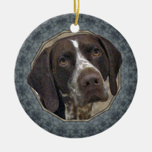 German Shorthaired Pointer Ceramic Tree Decoration
