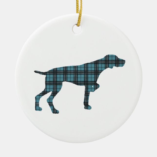 German Shorthaired Pointer Christmas Tree Ornament (Front)