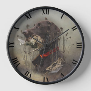 German Shorthaired Pointer    Clock