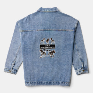 German Shorthaired Pointer Crew Denim Jacket