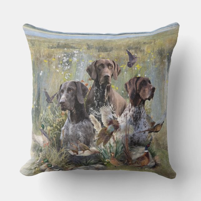 German Shorthaired Pointer  Cushion (Front)