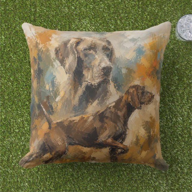 German Shorthaired Pointer  Cushion (Grass)