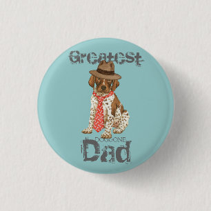 German Shorthaired Pointer Dad 3 Cm Round Badge