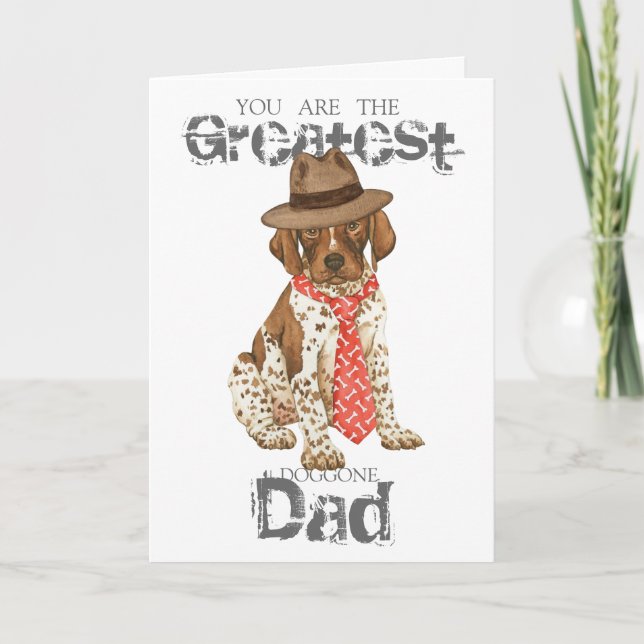 German Shorthaired Pointer Dad Card (Front)