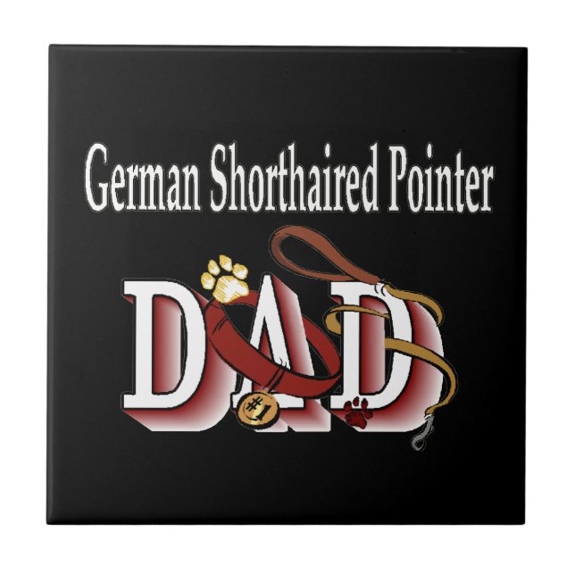 German Shorthaired Pointer Dad Tile (Front)