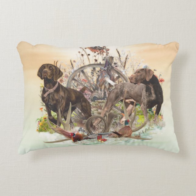 German Shorthaired Pointer   Decorative Cushion (Front)