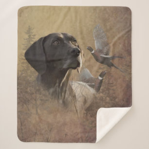 German Shorthaired Pointer ,Deutsch Kurzhaar  Sherpa Blanket