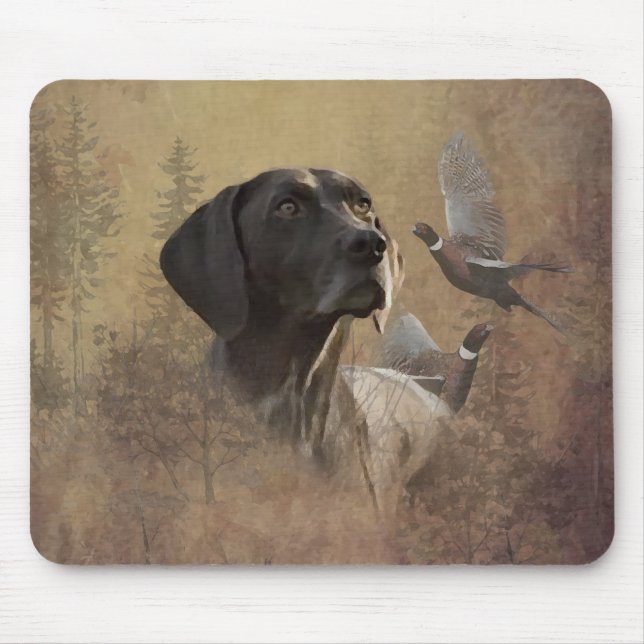 German Shorthaired Pointer ,Deutsch Kurzhaar Tapes Mouse Pad (Front)