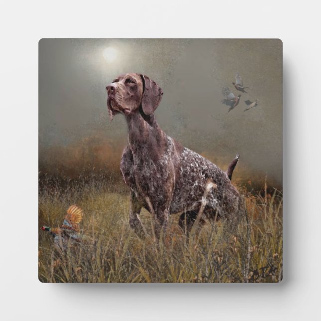German Shorthaired Pointer ,Deutsch Kurzhaar Tapes Plaque (Front)