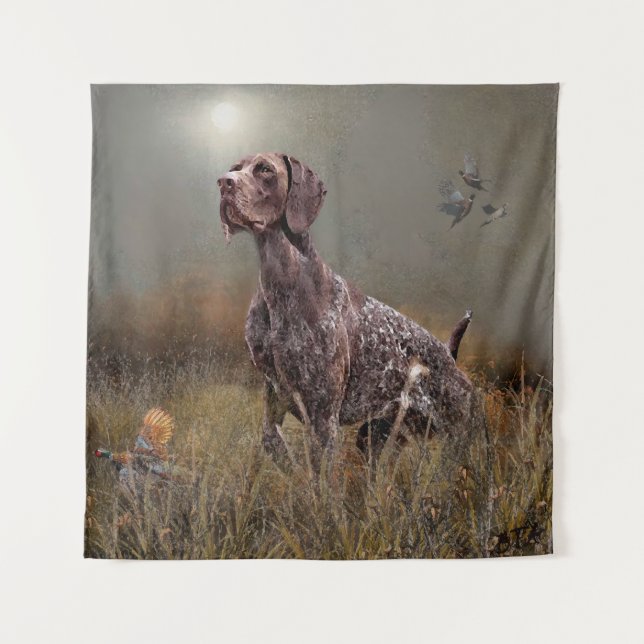 German Shorthaired Pointer ,Deutsch Kurzhaar Tapestry (Front)