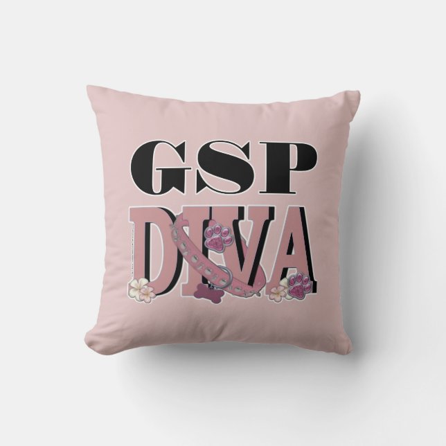 German Shorthaired Pointer DIVA Cushion (Front)