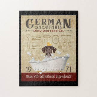 German Shorthaired Pointer Dog Bath Soap Company Jigsaw Puzzle