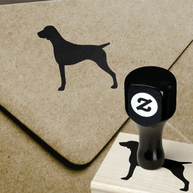 German Shorthaired Pointer Dog Breed Silhouette Rubber Stamp (Creator Uploaded)