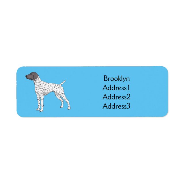 German Shorthaired Pointer dog cartoon (Front)