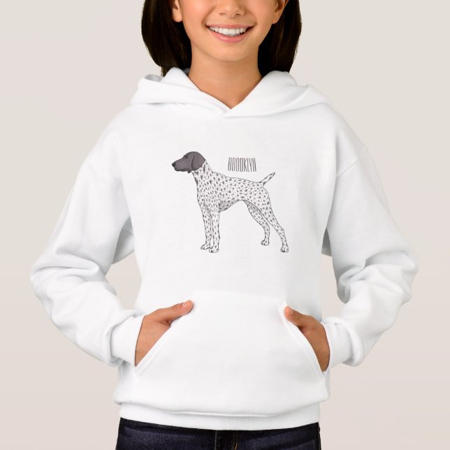 German Shorthaired Pointer dog cartoon (Front)