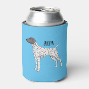German Shorthaired Pointer dog cartoon Can Cooler