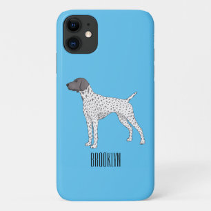 German Shorthaired Pointer dog cartoon Case-Mate iPhone Case