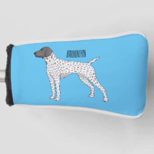 German Shorthaired Pointer dog cartoon  Golf Head Cover