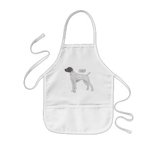 German Shorthaired Pointer dog cartoon Kids Apron