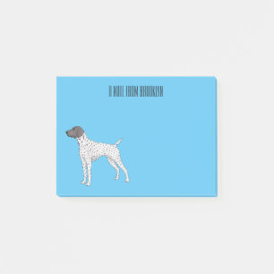 German Shorthaired Pointer dog cartoon Post-it Notes