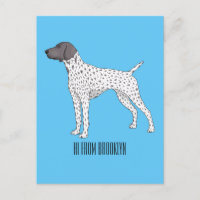 German Shorthaired Pointer dog cartoon