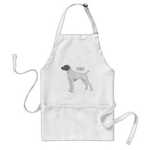 German Shorthaired Pointer dog cartoon  Standard Apron