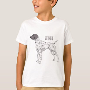 German Shorthaired Pointer dog cartoon  T-Shirt