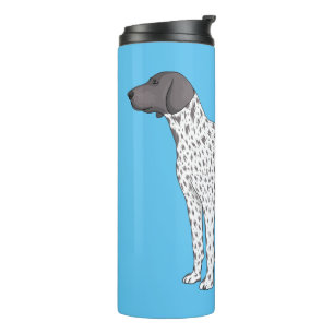 German Shorthaired Pointer dog cartoon  Thermal Tumbler