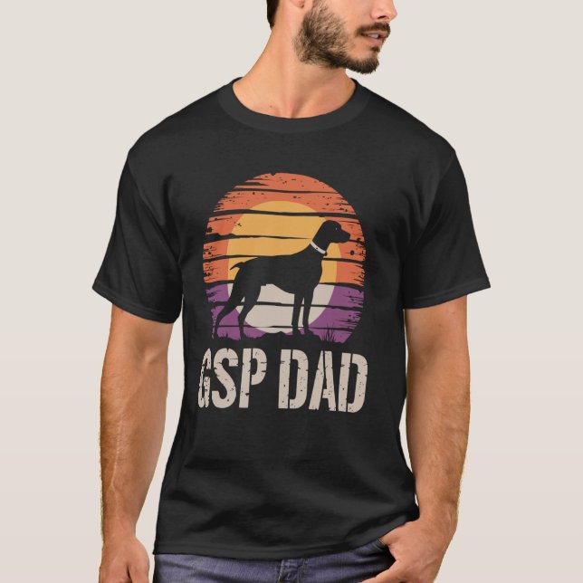 German Shorthaired Pointer Dog GSP Dad T-Shirt (Front)