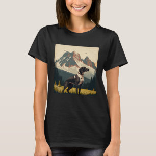 German Shorthaired Pointer Dog Portrait Tie and Dy T-Shirt