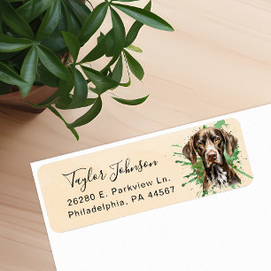 German Shorthaired Pointer Dog Return Address