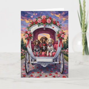 German Shorthaired Pointer Dog Valentine's Day Card