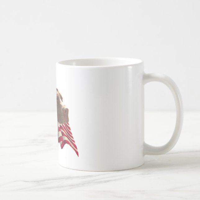 German Shorthaired Pointer Flag Coffee Mug (Right)