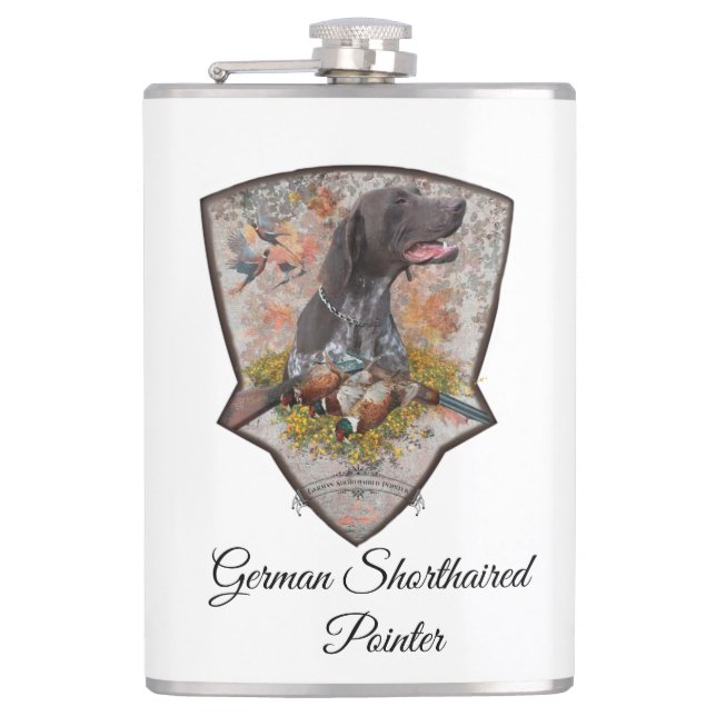 German Shorthaired Pointer Flask (Front)