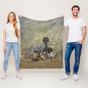 German Shorthaired Pointer Fleece Blanket