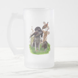 German Shorthaired Pointer   Frosted Glass Beer Mug