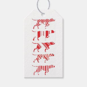 GERMAN SHORTHAIRED POINTER - Gift Tags, Candy Cane Gift Tags
