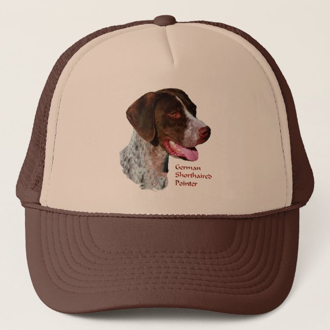 German Shorthaired Pointer Gifts Trucker Hat (Front)