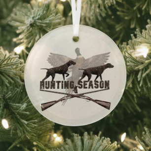 German Shorthaired Pointer Glass Tree Decoration