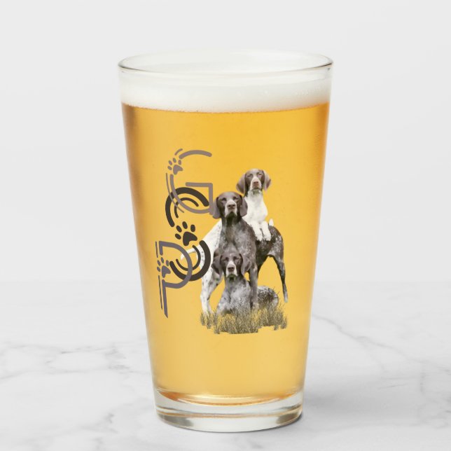 German Shorthaired Pointer GSP    Glass (Front Filled)